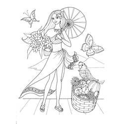 Раскраска: Девушка (Семья и Друзья) #180928 - Бесплатные раскраски для печати