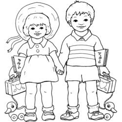 Раскраска: Мальчик (Семья и Друзья) #97400 - Бесплатные раскраски для печати