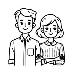 Раскраска: Мама и папа (Семья и Друзья) #217762 - Бесплатные раскраски для печати