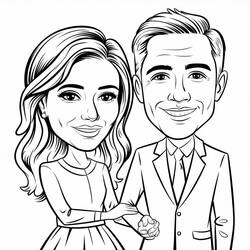 Раскраска: Мама и папа (Семья и Друзья) #217772 - Бесплатные раскраски для печати