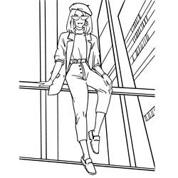 Раскраска: Девочка-подросток (Семья и Друзья) #194480 - Бесплатные раскраски для печати