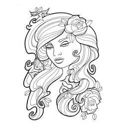 Раскраска: Девочка-подросток (Семья и Друзья) #194482 - Бесплатные раскраски для печати