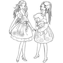 Раскраска: Девочка-подросток (Семья и Друзья) #194484 - Бесплатные раскраски для печати