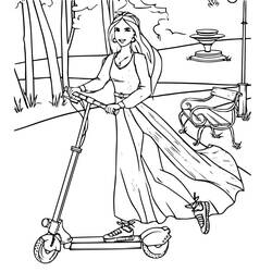 Раскраска: Девочка-подросток (Семья и Друзья) #194490 - Бесплатные раскраски для печати