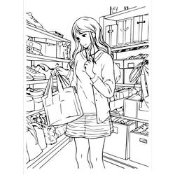 Раскраска: Девочка-подросток (Семья и Друзья) #194491 - Бесплатные раскраски для печати