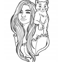 Раскраска: Девочка-подросток (Семья и Друзья) #194494 - Бесплатные раскраски для печати