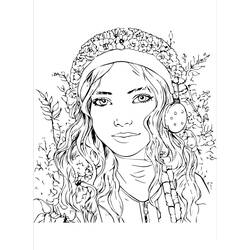 Раскраска: Девочка-подросток (Семья и Друзья) #194497 - Бесплатные раскраски для печати