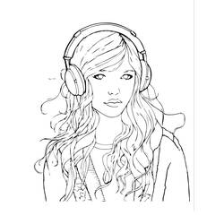 Раскраска: Девочка-подросток (Семья и Друзья) #194501 - Бесплатные раскраски для печати