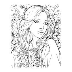 Раскраска: Девочка-подросток (Семья и Друзья) #194506 - Бесплатные раскраски для печати