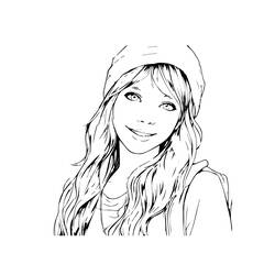 Раскраска: Девочка-подросток (Семья и Друзья) #194508 - Бесплатные раскраски для печати