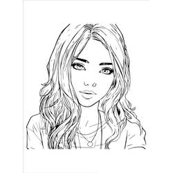 Раскраска: Девочка-подросток (Семья и Друзья) #194513 - Бесплатные раскраски для печати