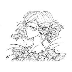 Раскраска: Девочка-подросток (Семья и Друзья) #194514 - Бесплатные раскраски для печати