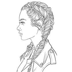 Раскраска: Девочка-подросток (Семья и Друзья) #194517 - Бесплатные раскраски для печати