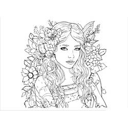 Раскраска: Девочка-подросток (Семья и Друзья) #194518 - Бесплатные раскраски для печати