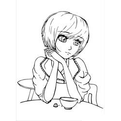 Раскраска: Девочка-подросток (Семья и Друзья) #194521 - Бесплатные раскраски для печати