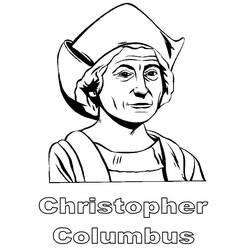 Раскраска: Christophe Colomb (Знаменитые люди) #173567 - Бесплатные раскраски для печати