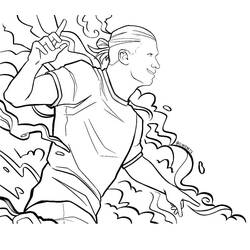 Раскраска: Erling Haaland (Знаменитые люди) #187084 - Бесплатные раскраски для печати