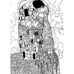 Раскраска: Gustav Klimt (Знаменитые люди) #192248 - Бесплатные раскраски для печати