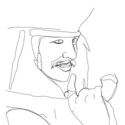 Раскраска: Johnny Depp (Знаменитые люди) #123714 - Бесплатные раскраски для печати