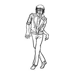 Раскраска: Michael Jackson (Знаменитые люди) #212379 - Бесплатные раскраски для печати