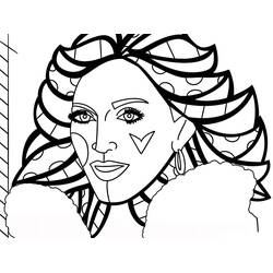 Раскраска: Romero Britto (Знаменитые люди) #196816 - Бесплатные раскраски для печати