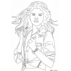 Раскраска: Selena Gomez (Знаменитые люди) #123827 - Бесплатные раскраски для печати