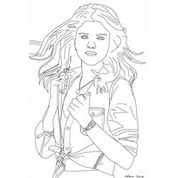 Раскраска: Selena Gomez (Знаменитые люди) #214831 - Бесплатные раскраски для печати