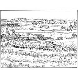 Раскраска: Vincent van Gogh (Знаменитые люди) #219532 - Бесплатные раскраски для печати