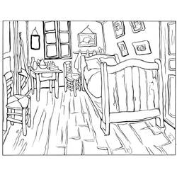 Раскраска: Vincent van Gogh (Знаменитые люди) #219533 - Бесплатные раскраски для печати