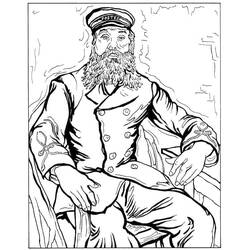 Раскраска: Vincent van Gogh (Знаменитые люди) #219555 - Бесплатные раскраски для печати