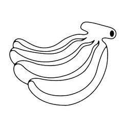 Раскраска: Банан (Еда и Питание) #199024 - Бесплатные раскраски для печати