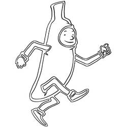 Раскраска: Банан (Еда и Питание) #199031 - Бесплатные раскраски для печати