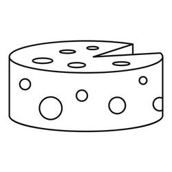 Раскраска: Сыр (Еда и Питание) #217642 - Бесплатные раскраски для печати