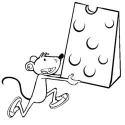 Раскраска: Сыр (Еда и Питание) #217644 - Бесплатные раскраски для печати