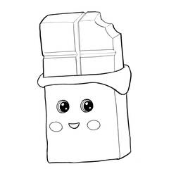 Раскраска: Шоколад (Еда и Питание) #214413 - Бесплатные раскраски для печати