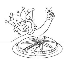Раскраска: Королевский пирог (Еда и Питание) #178381 - Бесплатные раскраски для печати