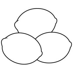 Раскраска: Лимон (Еда и Питание) #185015 - Бесплатные раскраски для печати