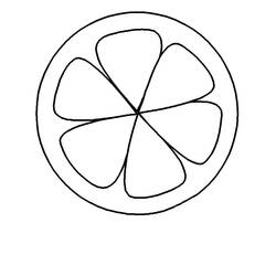 Раскраска: Апельсин (Еда и Питание) #208643 - Бесплатные раскраски для печати