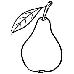 Раскраска: Груша (Еда и Питание) #203744 - Бесплатные раскраски для печати