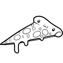 Раскраска: Пицца (Еда и Питание) #197389 - Бесплатные раскраски для печати
