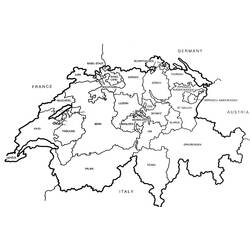 Раскраска: Швейцария (География и Места) #183887 - Бесплатные раскраски для печати