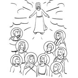 Раскраски: День всех святых - Бесплатные раскраски для печати