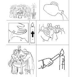 Раскраска: Крещение (Праздники и Торжества) #57475 - Бесплатные раскраски для печати