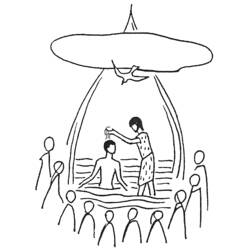 Раскраска: Крещение (Праздники и Торжества) #57517 - Бесплатные раскраски для печати