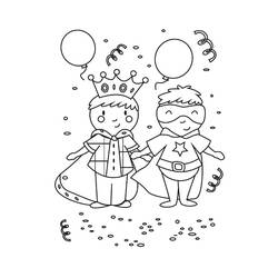 Раскраски: Карнавал - Бесплатные раскраски для печати