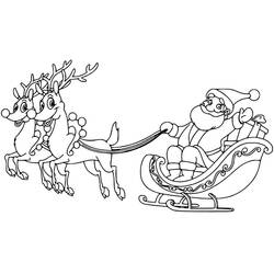 Раскраска: Рождественские сани (Праздники и Торжества) #179567 - Бесплатные раскраски для печати