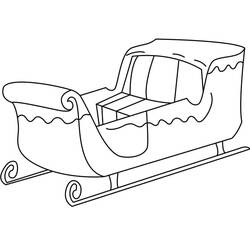 Раскраска: Рождественские сани (Праздники и Торжества) #179585 - Бесплатные раскраски для печати