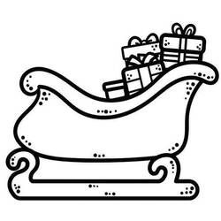 Раскраска: Рождественские сани (Праздники и Торжества) #179590 - Бесплатные раскраски для печати