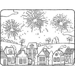 Раскраска: Фейерверк (Праздники и Торжества) #209216 - Бесплатные раскраски для печати