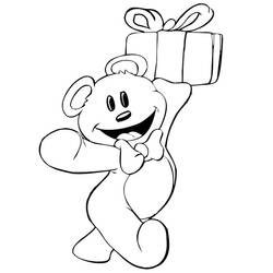 Раскраска: Подарок (Праздники и Торжества) #201804 - Бесплатные раскраски для печати